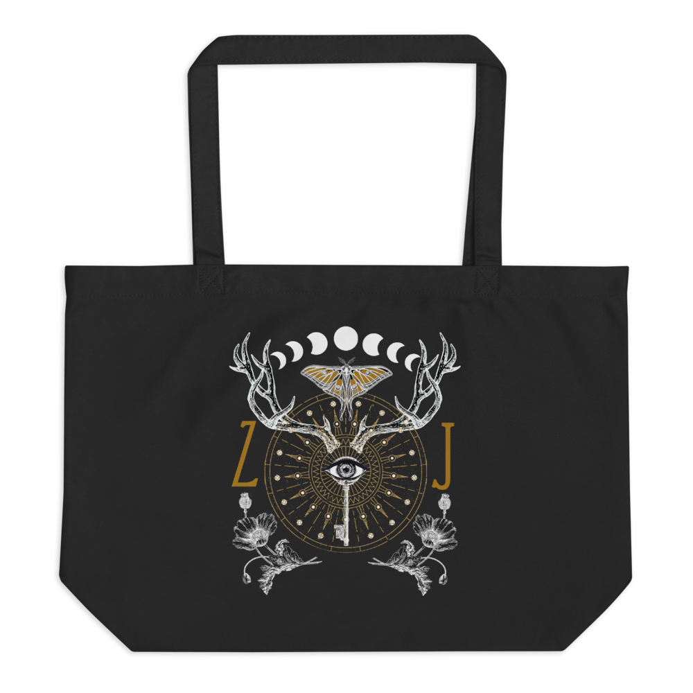 ANIMUS Collection-Large organic tote bag-ORB OF NIGHT